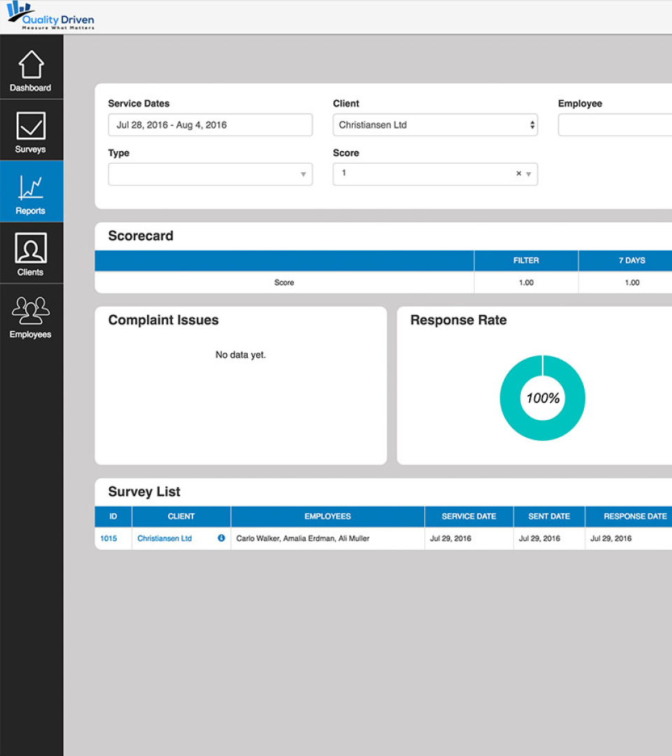 screenshot of Quality Driven Software